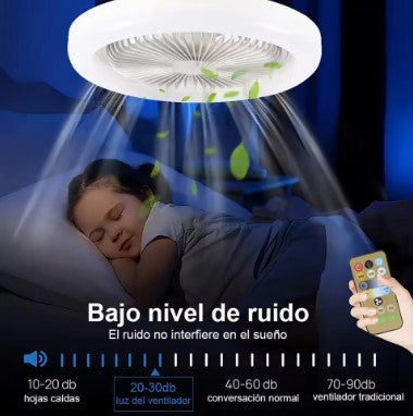 Ventilador de Techo Con Luz + Mando